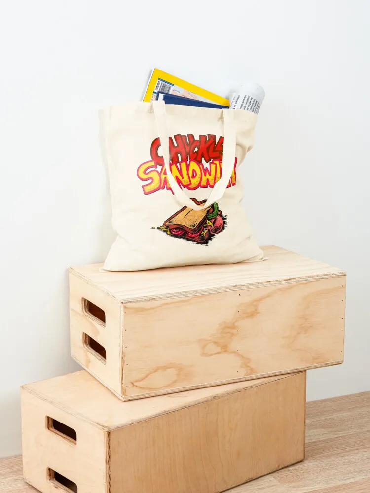 chuckle sandwich Tote Bag Shopper handbag custom tote bag Gift bag shoping
