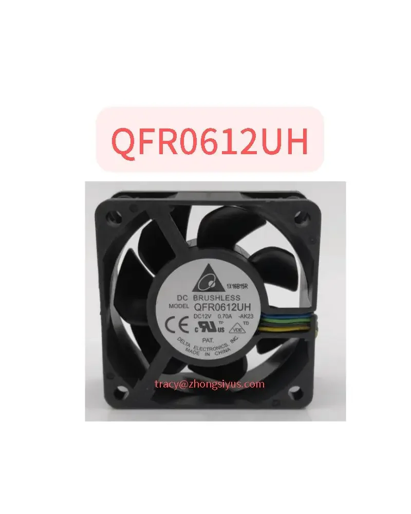 

New QFR0612UH Original 6025 12V 0.7A 6CM 4-wire PWM large airflow cooling fan