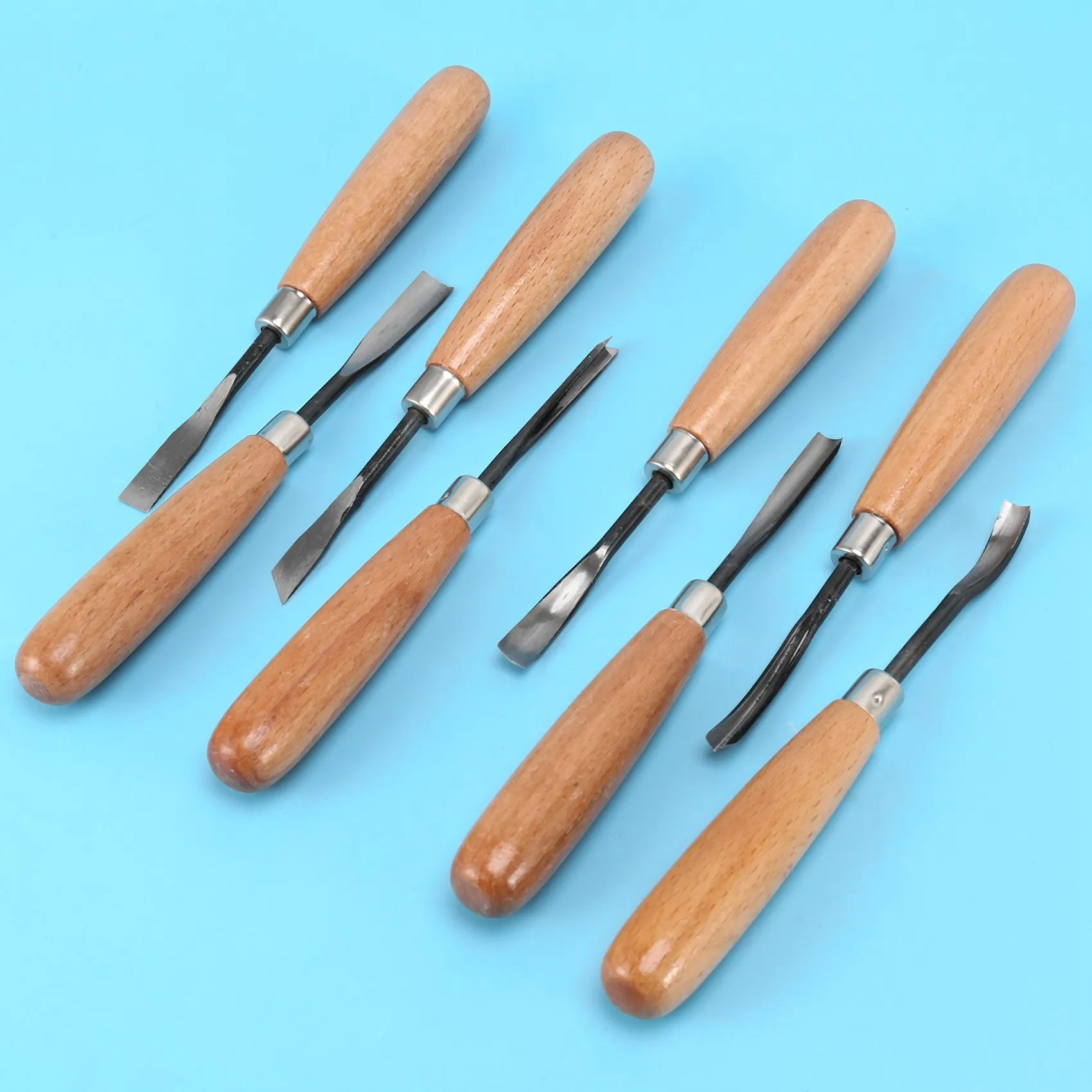 ABJY-8개 목각 조각 도구 세트 DIY 예술 공예 목공 조각용 칼 세트