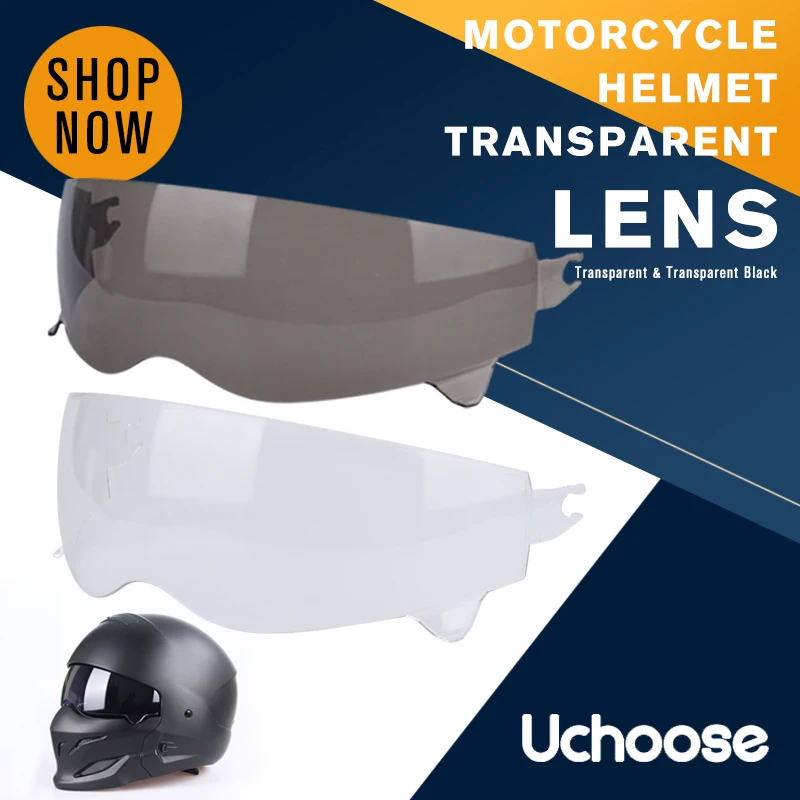 UCHOOSE helmet special lens inner transparent black inner lens visor