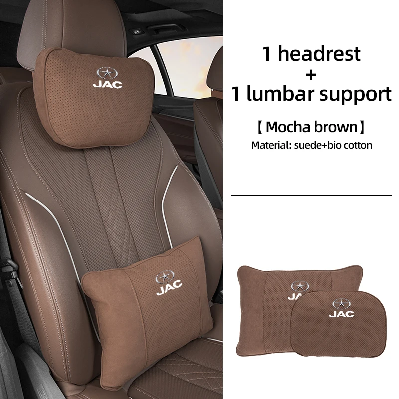 

Suede Car Headrests Neck Pillows For Jac J2 J3 J4 J5 J6 SEI2 SEI 3 SEI7 T6 T8 Refine Car Seat Pillow Interior Accessories Tools