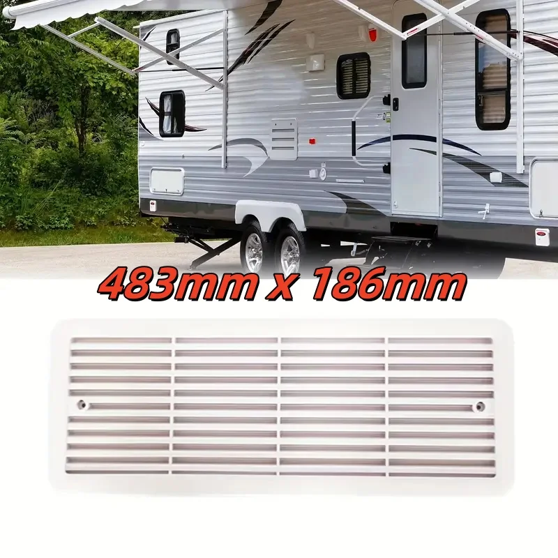 

For Thetford Fridge Vent Assembly Grille 62445480 White 483mm X 186mm For Camper Caravan Motorhome RV Parts Accessories