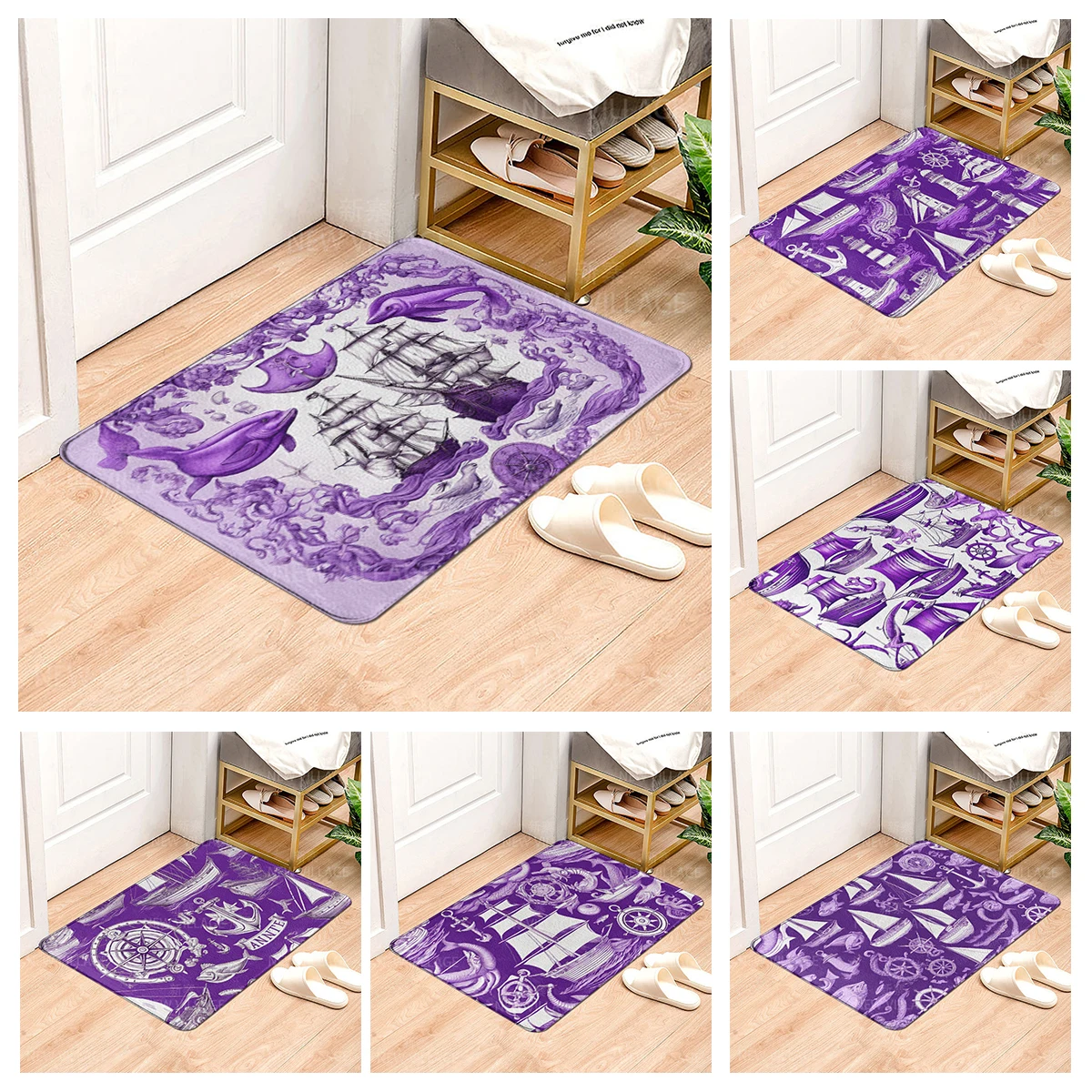 House entrance carpet Home door mat Modern Nordic style Room Bath Foot bathroom non-slip Kitchen water absorption rugs Abstract