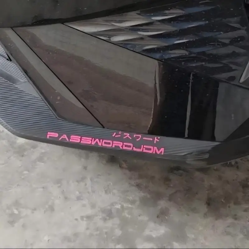 الجبهة مجرفة ملصق مائي PASSWORDJDM مصباح الحاجب الخلفي ديكور السيارات حافة ملصق تحدها شخصية للسيارات اليابانية #3