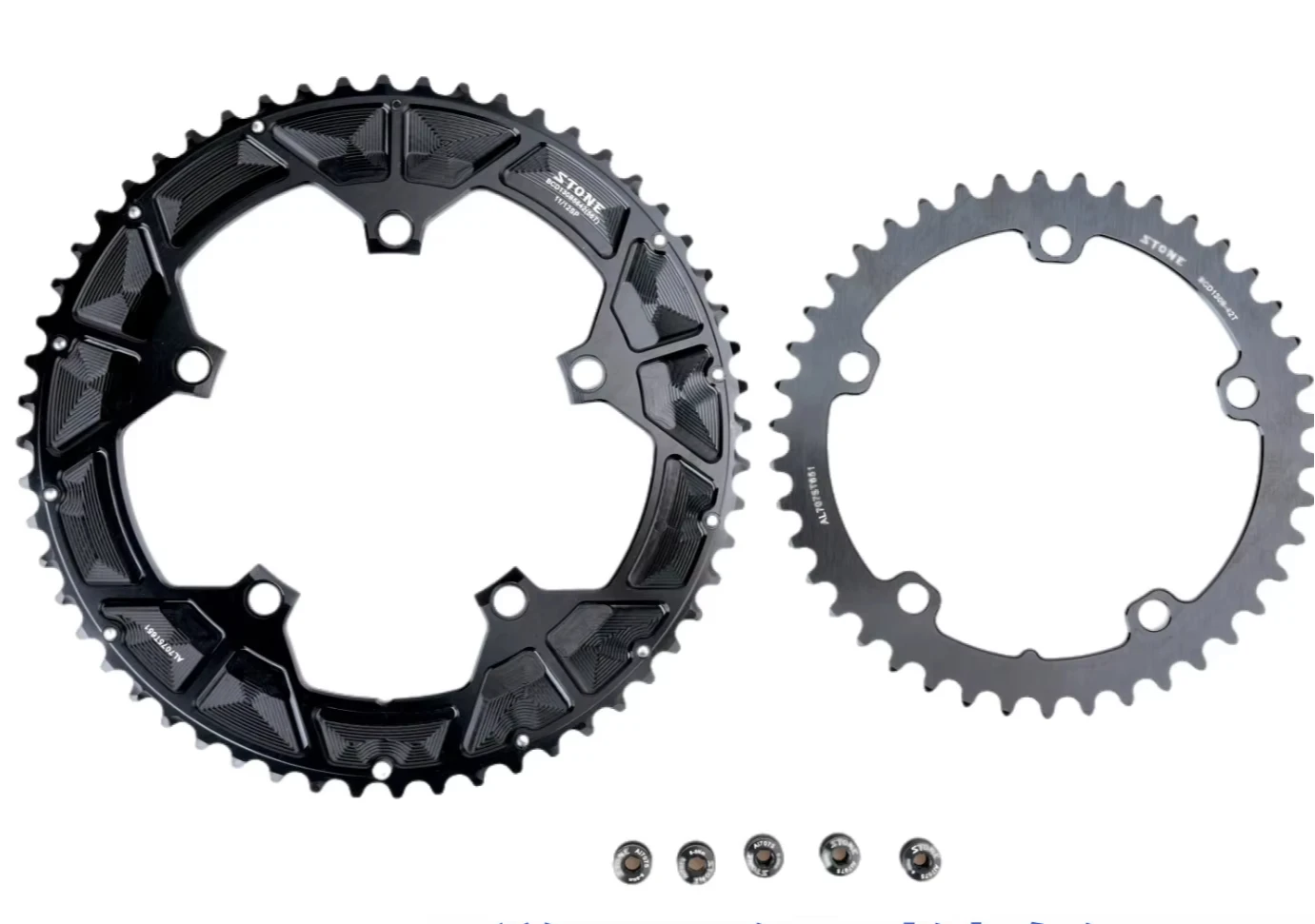 VXM PCD 130mm 5ボルト ダブル用 チェーンリング 55T/42T VXM PCD