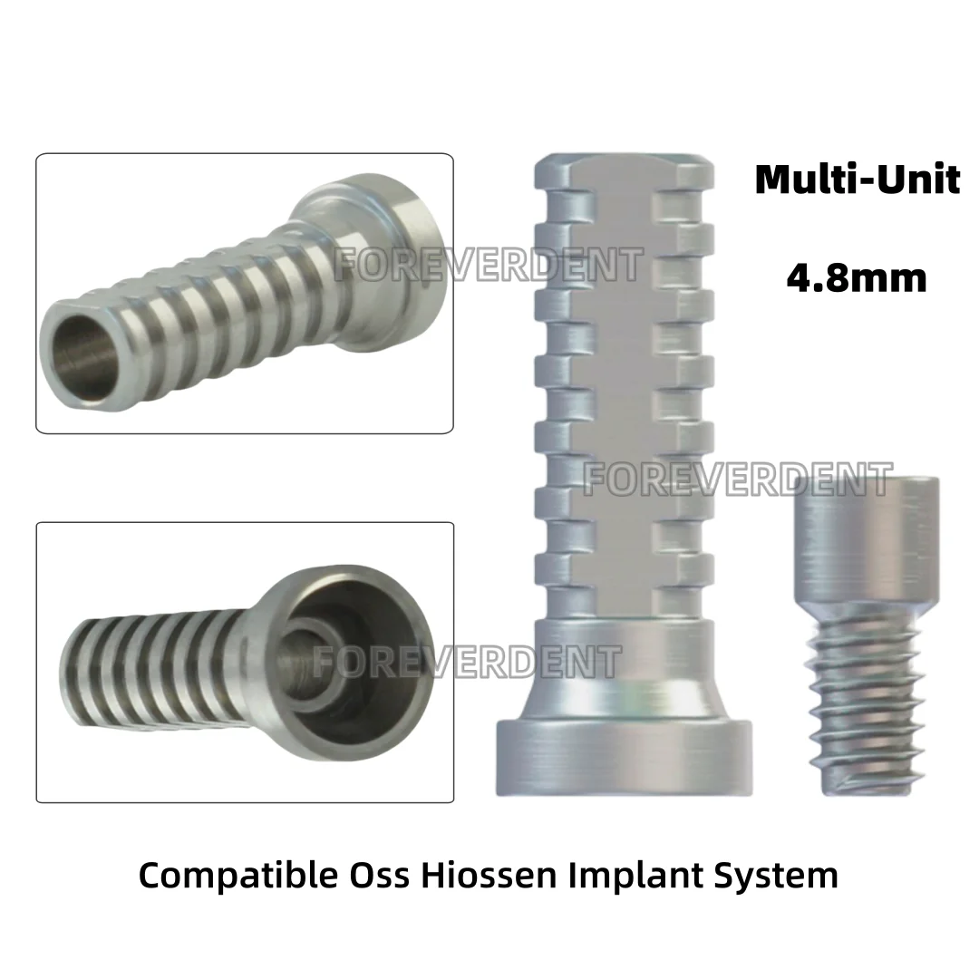 Dental Titanium Temporary Cylinder Multi Unit Tiny Screw ∅4.8 Compitible With Oss