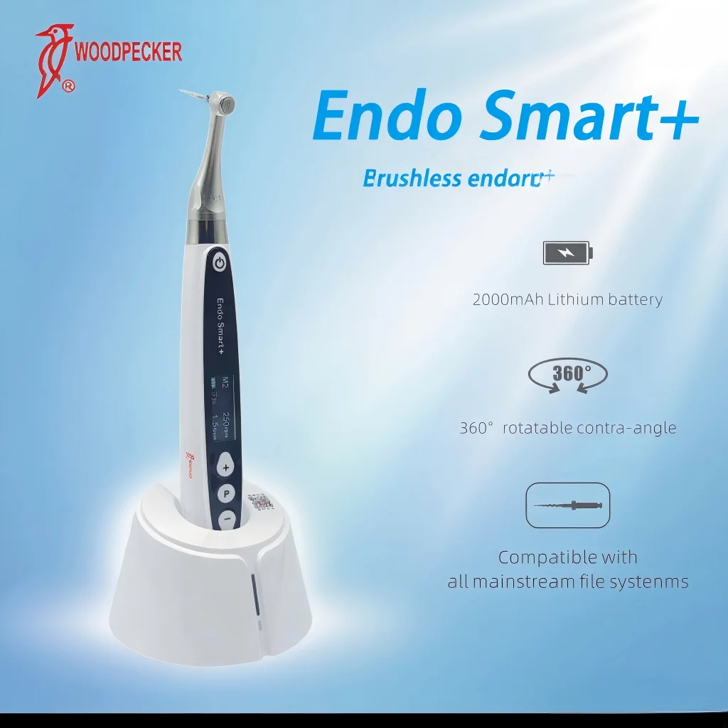 Woodpecker Endo Smart + Dental Endo Motor Wurzelkanal-Behandlungsgerät Bürstenloser Therapie-Endodontie-Motor
