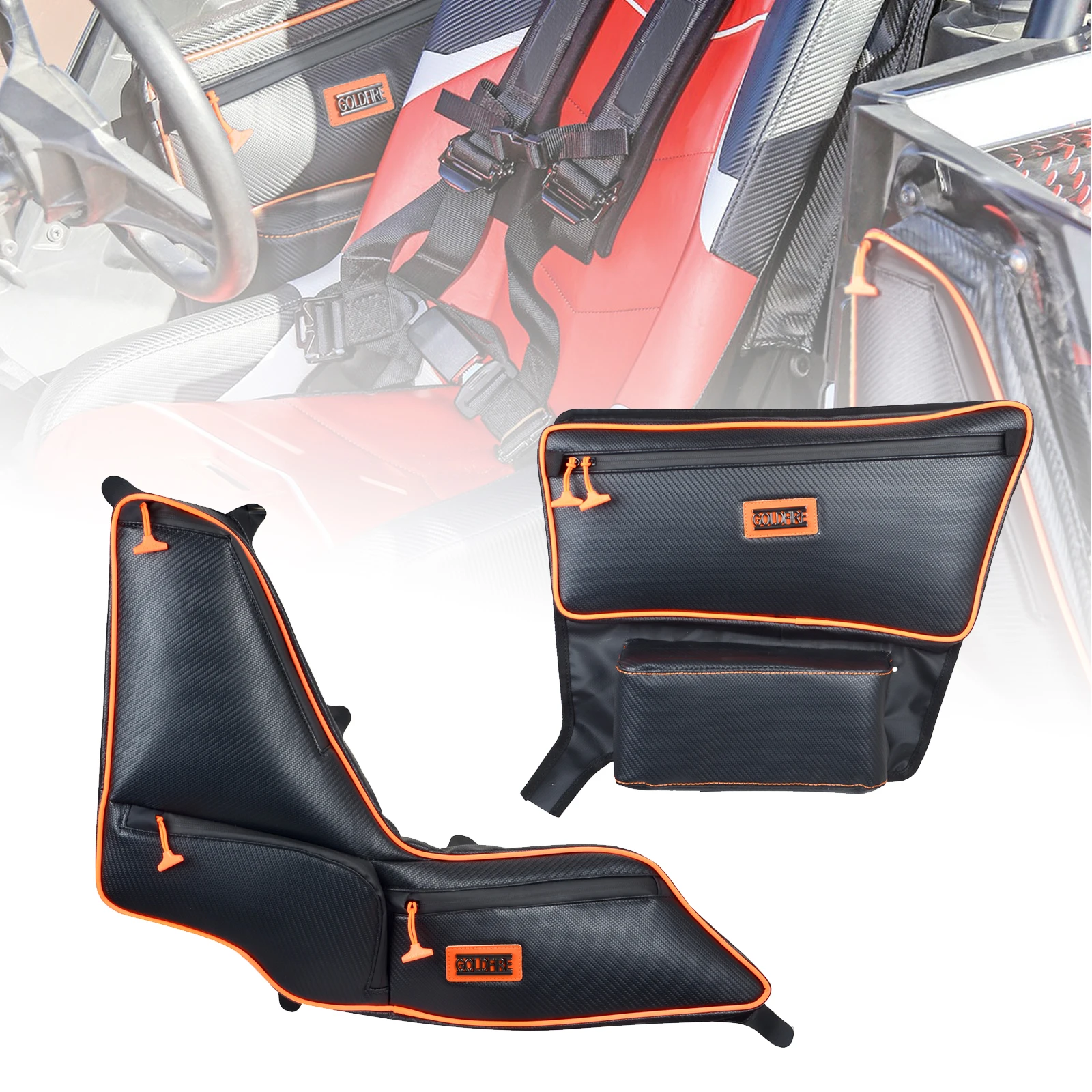 

UTV Seats Door Bag and Arm Rest Set for Polaris RS1RZR Accessories Side Door Bags Offroad Every Day Carry Waterproof Stroage Bag