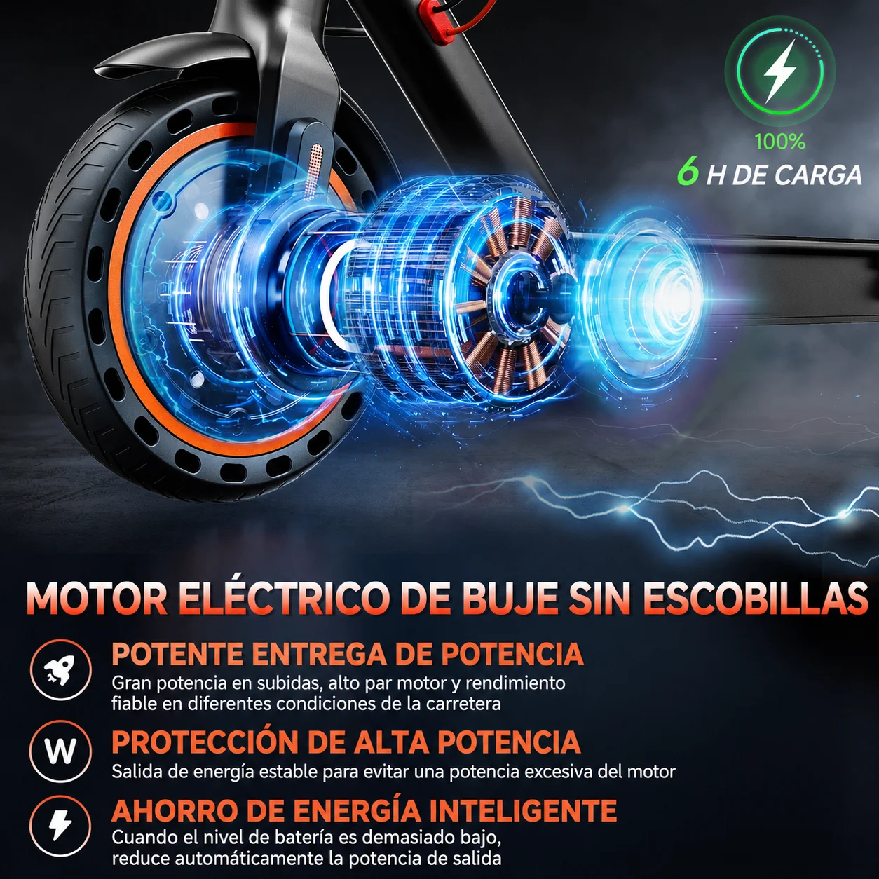 TODIMART T3S T6S Patinete Eléctrico para Adultos Plegable Ligero Urbano Batería 36V 7.8Ah Autonomía 20-30KM Neumáticos Macizos de Panal 8.5 Pulgadas Control APP Doble Freno Carga 120KG