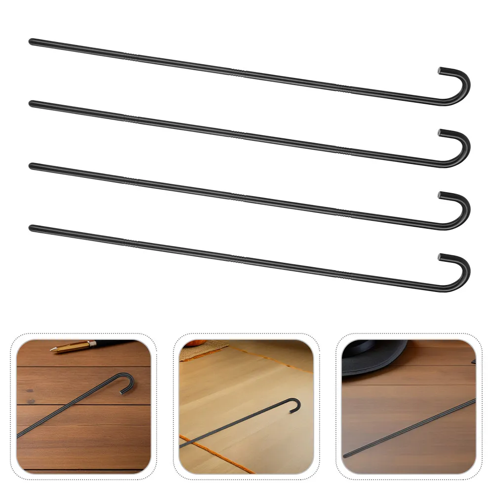 

4Pcs Magician Cane Black Costume Props Party Crutch Stick Cosplay Wand Stage Performance Decoration Halloween Accessories