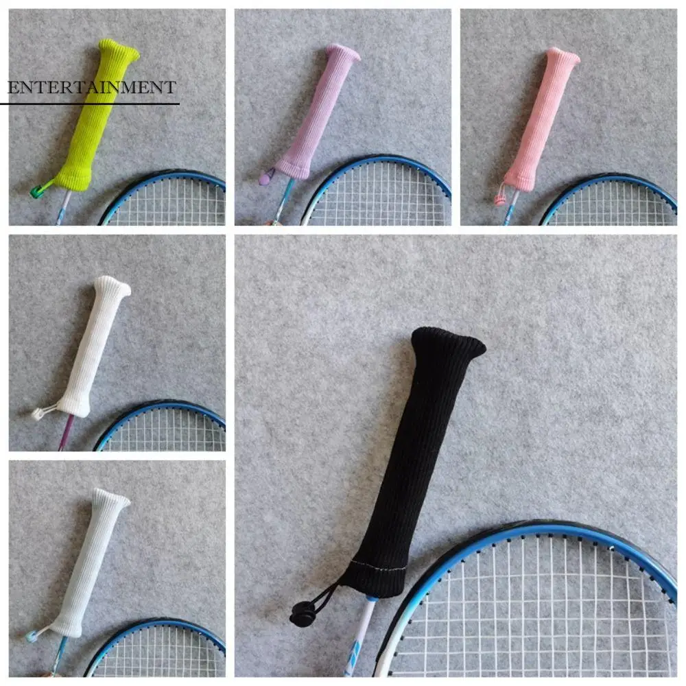 

Non Slip Badminton Racket Protector Elastic Drawstring Racket Handle Cover Colorful Protectors Colorful Racket Grip Cover Sport