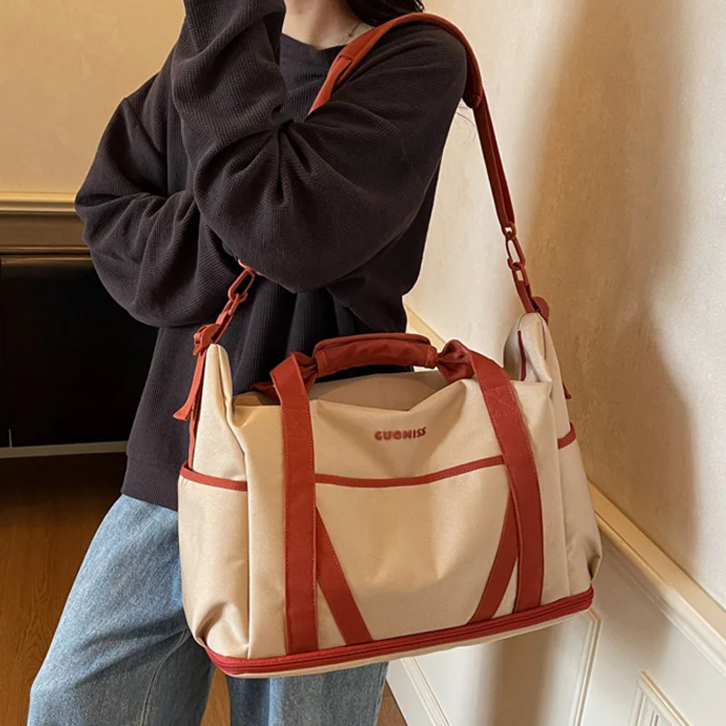 

Travel Handbag Short-distance Luggage Storage Bag Portable Fitness Gym Shoulder Bag Carry On Weekender Bag Women's Crossbody Bag