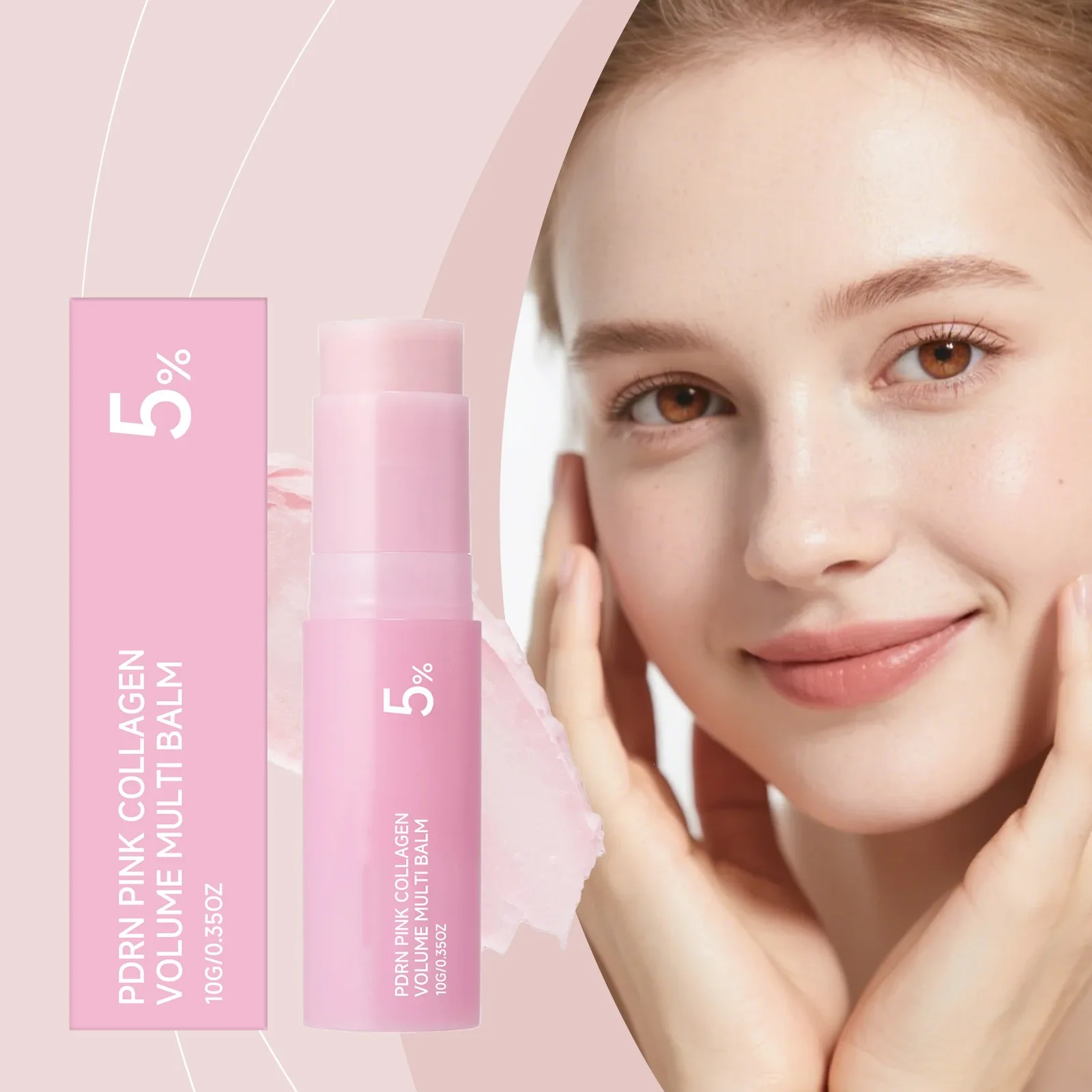 Kollagen Multi-Balm zur Hauterneuerung, Reduzierung von Rauheit, Reparatur von Geschädigter Haut, Aufhellung des Teints, Glättung Feiner Linien, PDRN Multi-Balm-Stick – Detail 2