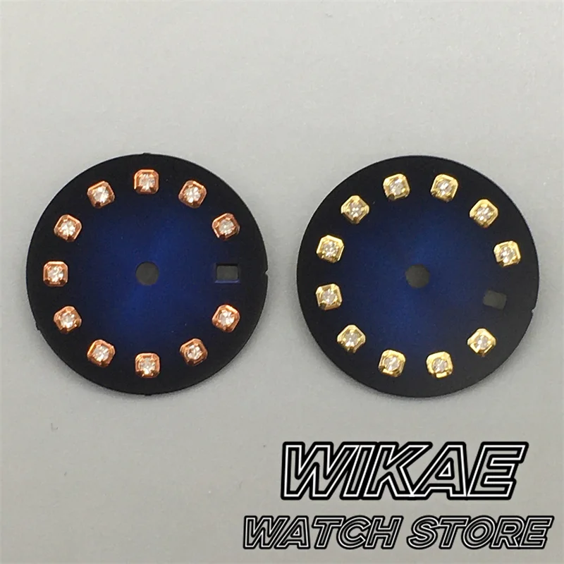 NH05 20.5mm  Sunburst White Mother Pearl  Watch Dial Black Green Blue Brown Gray Fit 26mm NH05 Movement Watch Replacement Parts