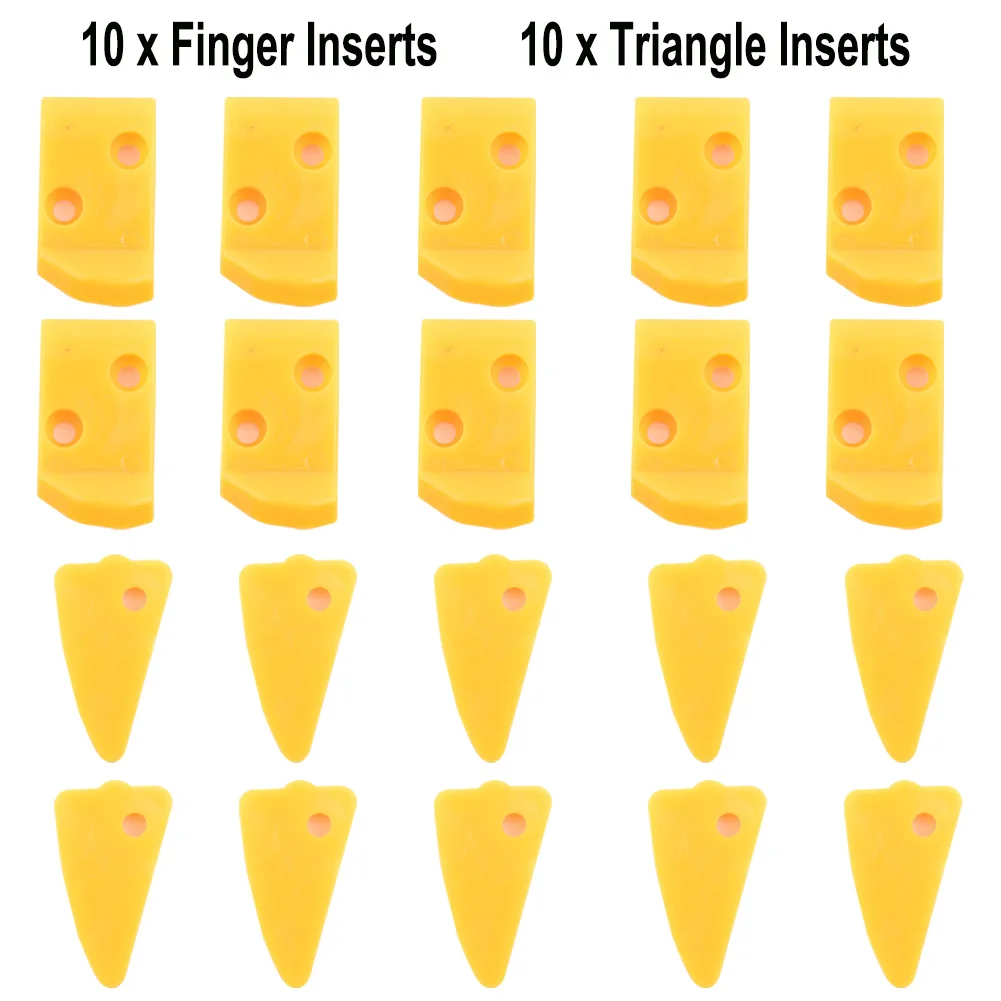 Anti-scratch Triangle Inserts Finger Inserts Plastic Kit Yellow Set Accessories Leverless Protector For Corghi