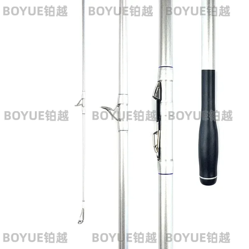Dragon Silver 3 Section Telescopic Fishing Rod Super Hard Long Distance Casting Shore Sea Anchor Fish Pole Japan Fushi Gear