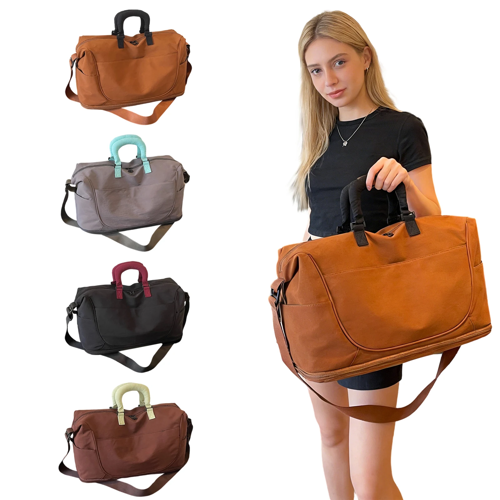 Outdoor Sports & Fitness Bag For Men And Women, Training & Swimming Bag, Dry & Wet Separation, Short-distance Stylish Travel Bag