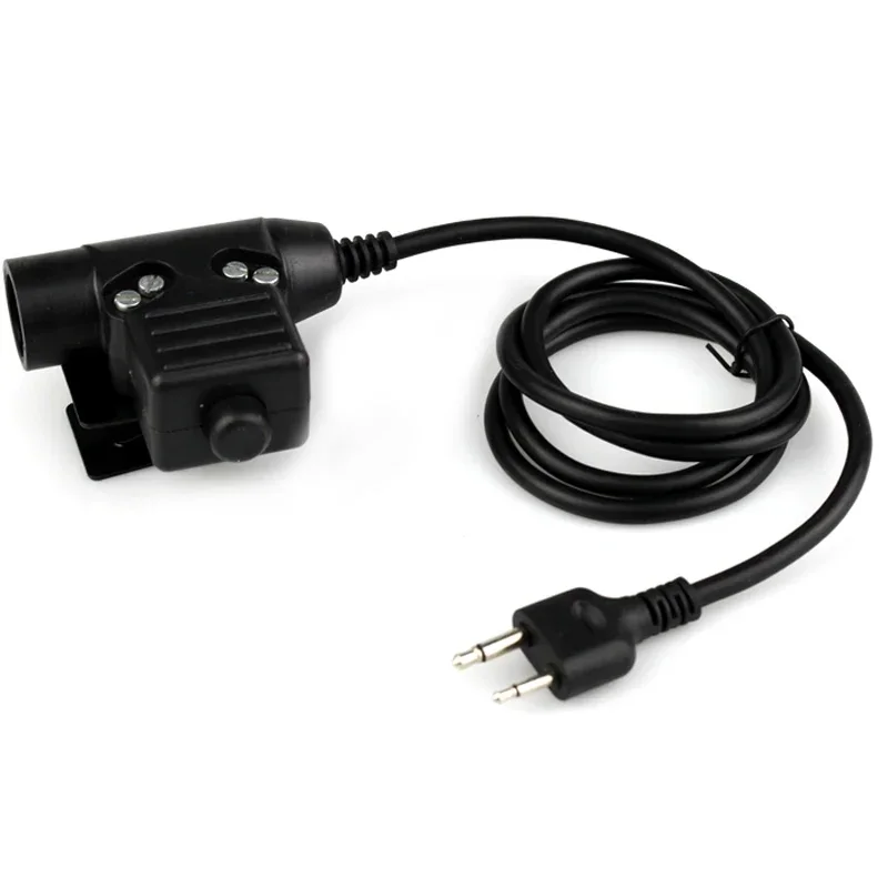 BAOFENG adaptor kabel PTT militer U94 Z113 versi standar untuk Walkie Talkie Motorola Kenwood TYT ICOM Baofeng Aksesori