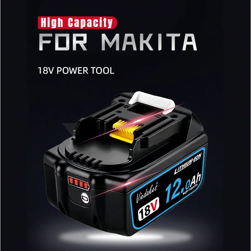 

long lasting 12000mAh for Makta 18v battery DTD173 DGA404 DAS180 DGA504 DTD171 DJV182Z DTW300 power tools for 마끼다 배터리18v