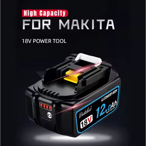 long lasting 12000mAh for Makta 18v battery DTD173 DGA404 DAS180 DGA504 DTD171 DJV182Z DTW300 power tools for 마끼다 배터리18v