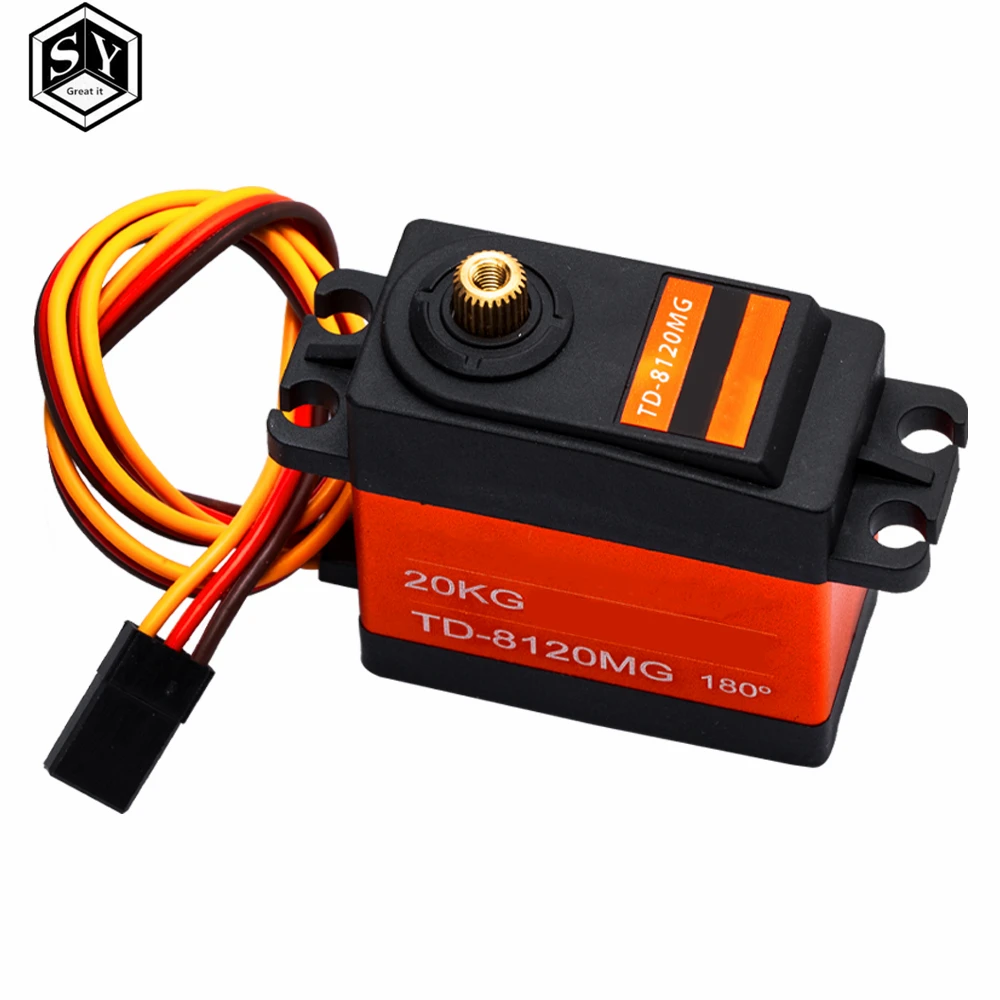 TD-8120MG مقاوم للماء المعادن والعتاد أجهزة رقمية مع 20 كجم عزم دوران عالية 180 زاوية ل جهاز التحكم عن بعد سيارة نموذج سيارة