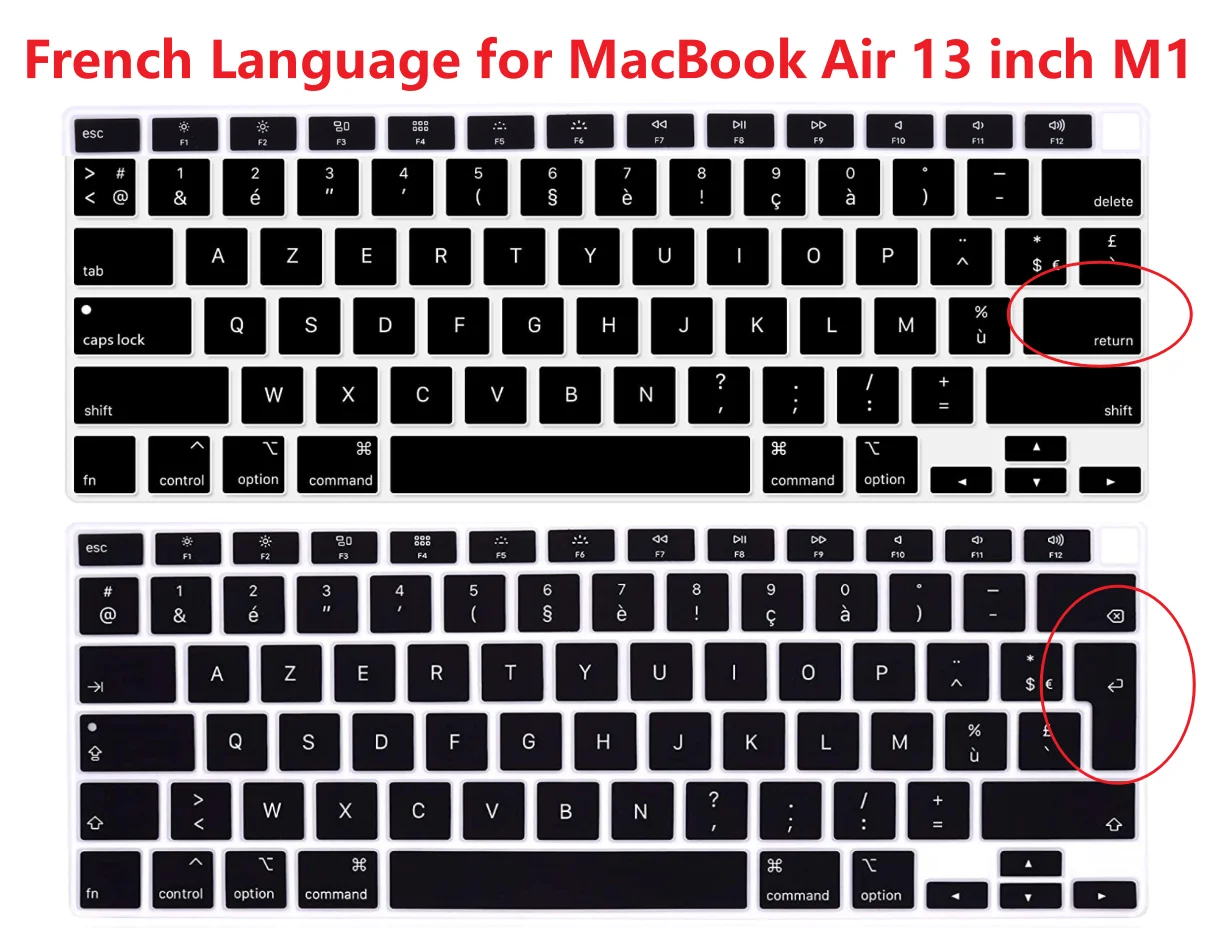 French Language for MacBook Air 13 inch US layouyt Model A2337 A2179  M1 Chip,for MacBook Air 13 inch Accessories