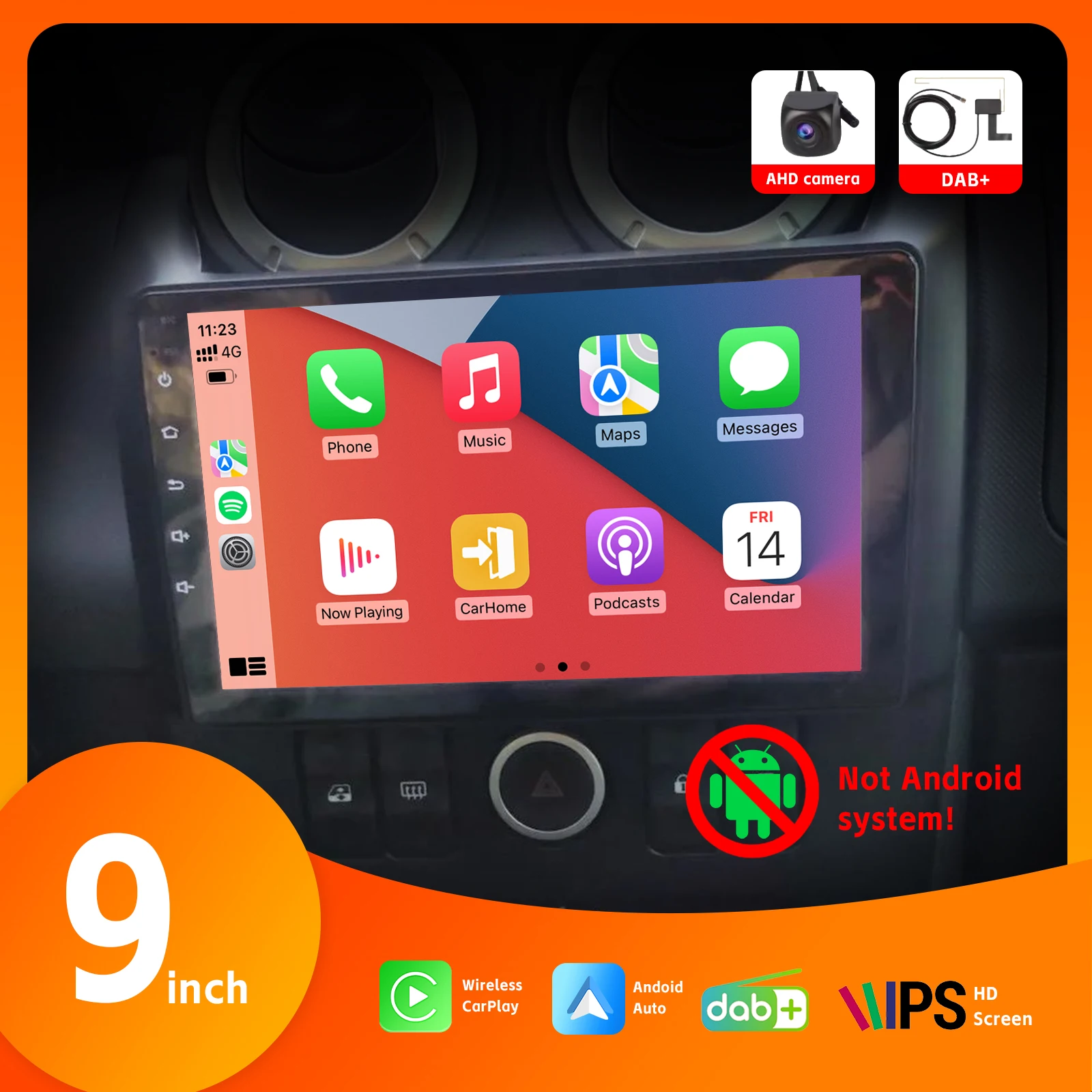 HD IPS Touch Screen 9