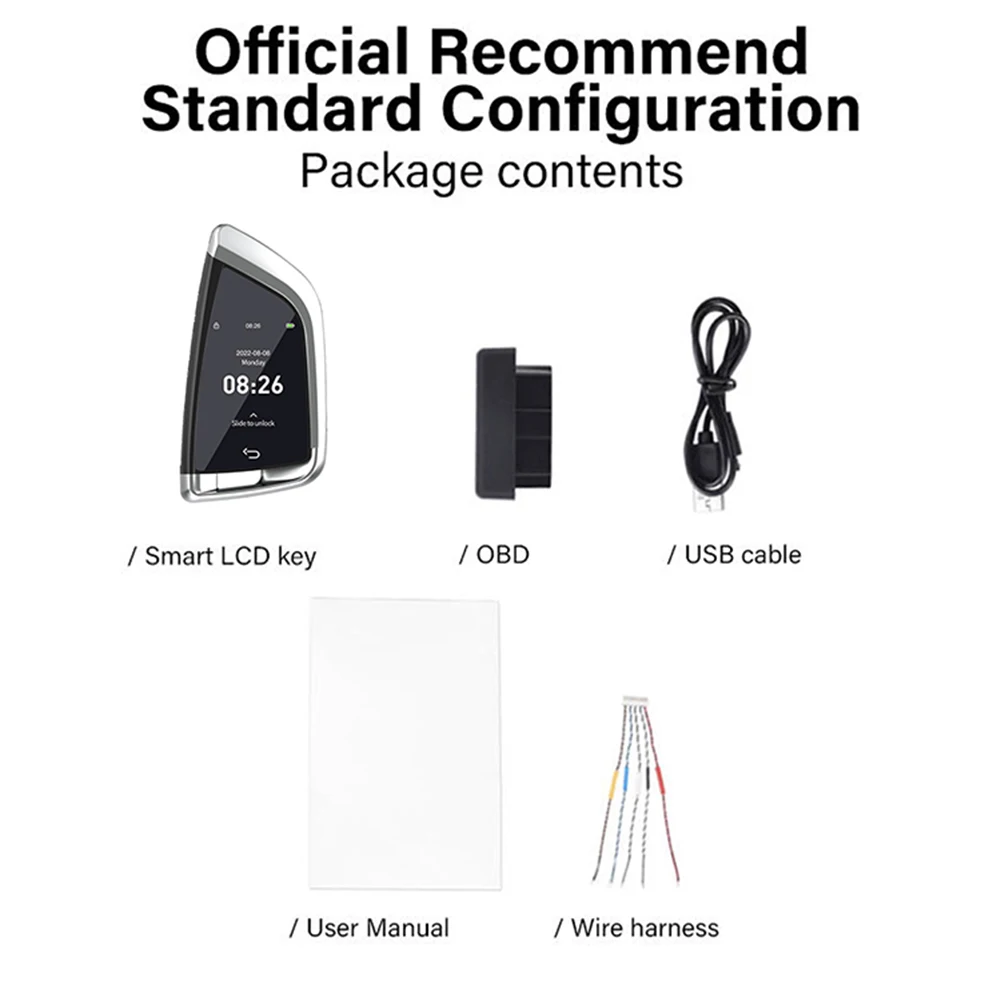 CF568 Comodo schermo LCD con blocco automatico con ingresso senza chiave con telecomando per bagagliaio di sollevamento finestra On-BD per tutti i modelli di pulsanti del motore Start Stop