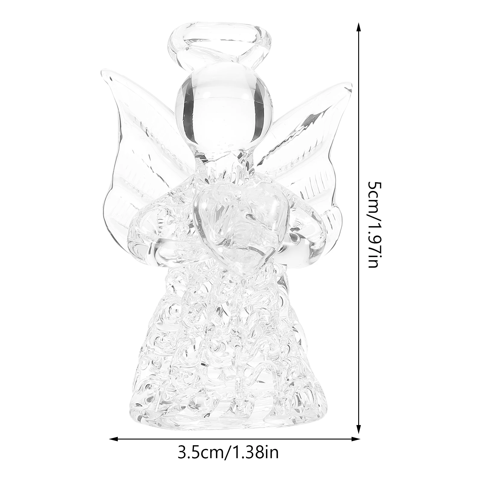 

1pc Wedding Party Hanging Ornaments Clear Glass Angel Pendant Christmas Tree Hanging Pendants Angel Miniature Decoration