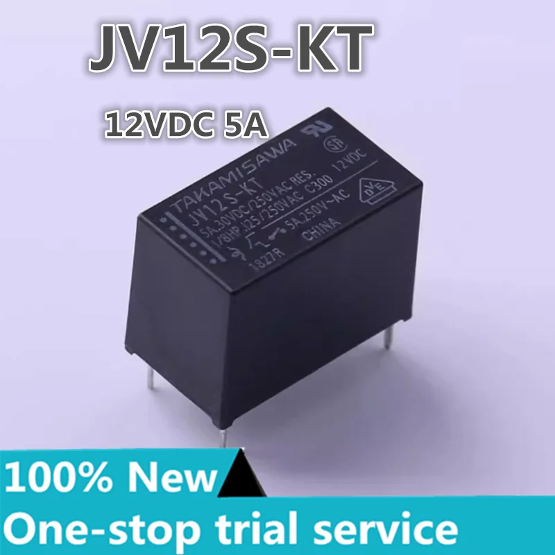 2-10pcs JV12S-KT JV24S-KT DIP-4 Takamizawa Relay 12VDC 5A 24VDC 5A new original genuine stock