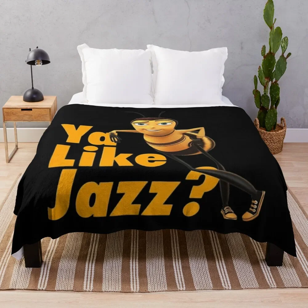 Bee movie ya like jazz Throw Blanket Winter beds Designers For Sofa Thin warm for winter Blankets For Bed Blankets