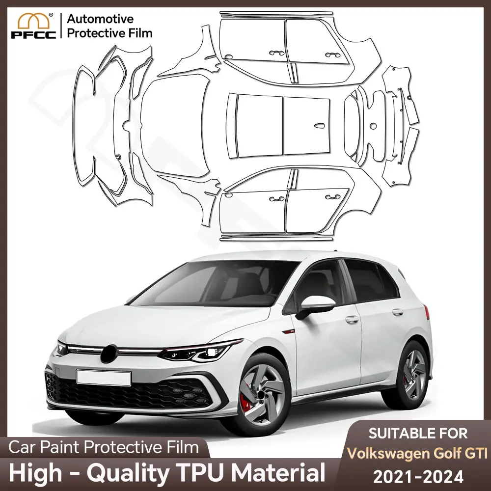 

PPF for Volkswagen GOLF GTI 2021-2024 8.5Mil Pre Cut Paint Protection Film Transparent Wrap Clear Protective Sticker
