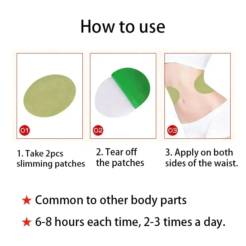 8/40pcs Slimming Patch Fast Burning Fat Slim Patch Wormwood Extract Body Shaping Sticker Anti Cellulite Medical Plaster BT0210