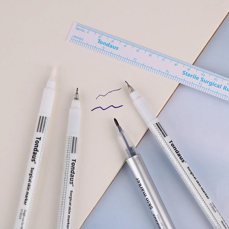 

Korean Tattoo Sterile Embroidery Marking Pen Surgical Eyebrow Mark Pen Waterproof White Floating Lip Line Positioning Pencil