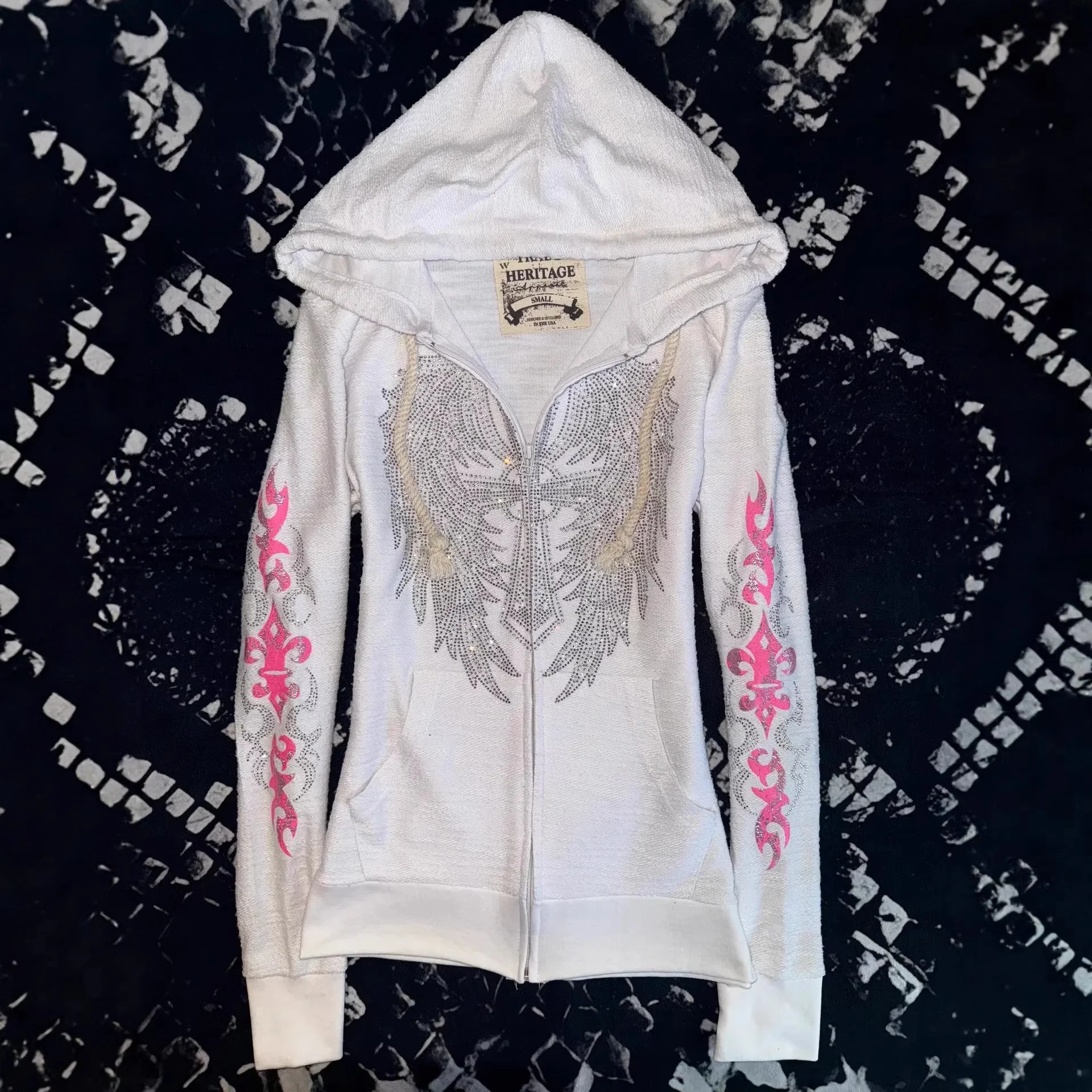 Women's Y2K Vintage Rhinestone - Plant Parent Hoodie 评论和价格