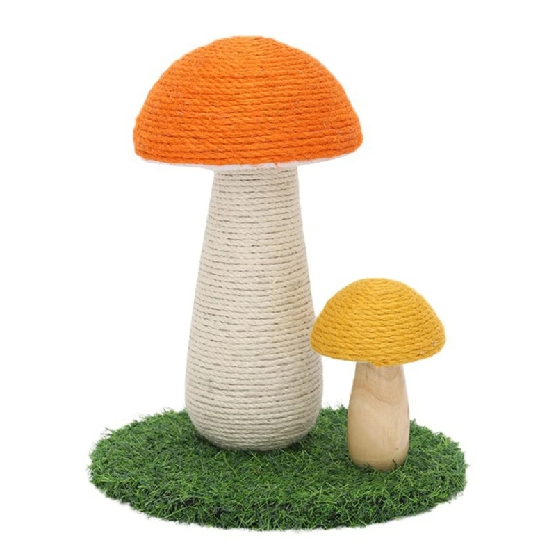 

Kitten Scratching Post Mushroom Theme Grinding Claws Toy for Indoor Cat