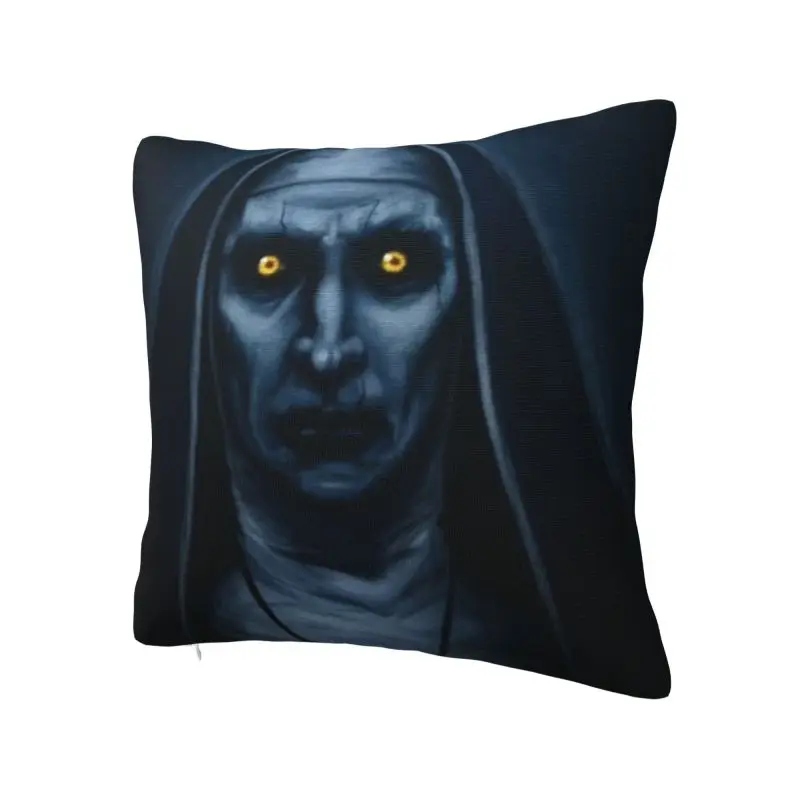 The Conjuring Sister Valak Cushion Cover 40x40cm Horror Devil Witch Velvet Luxury Pillow Cases Home Decoration