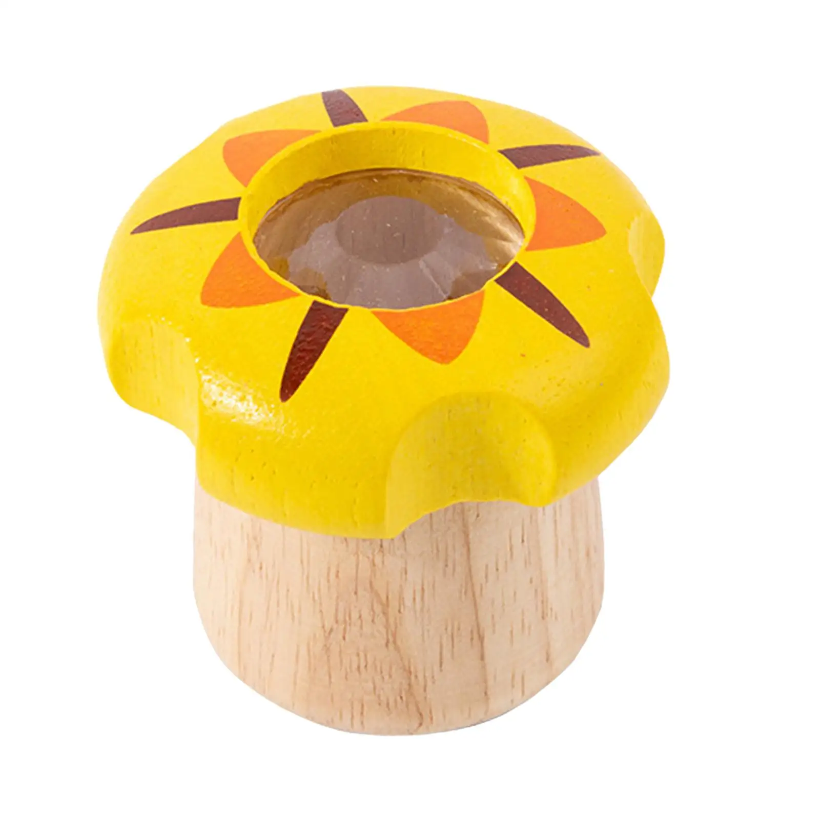 

Wooden Kaleidoscope Development Mushroom Shape Festival Gift Gift Bag Filler Kids Rotating Kaleidoscope Science Educational