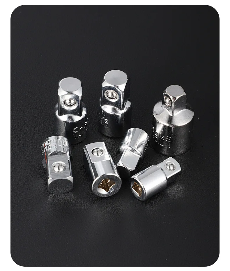 1/4" 3/8" 1/2" Ratschenschlüssel-Adapter, Ratsche/Stecknussverlängerung/Umrüstsatz aus Chrom-Vanadium-Stahl für die Wartung von Automobilen – Detail 10