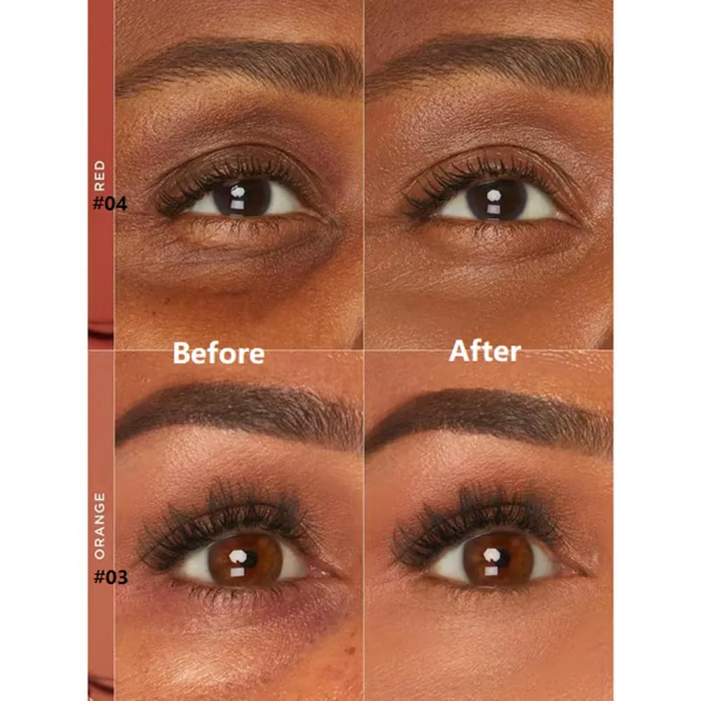 خافي عيوب العين من الطين الملون تحت مصحح ألوان العين لإخفاء الهالات السوداء كريم خافي عيوب البشرة يدوم طويلاً