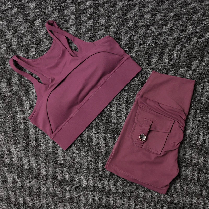 TRY TO BN Yoga Calções De Fitness Conjuntos De Sutiã Esportivo das Mulheres Treino Sportswear Workout Leggings De Cintura Alta Ciclismo Ginásio Suit