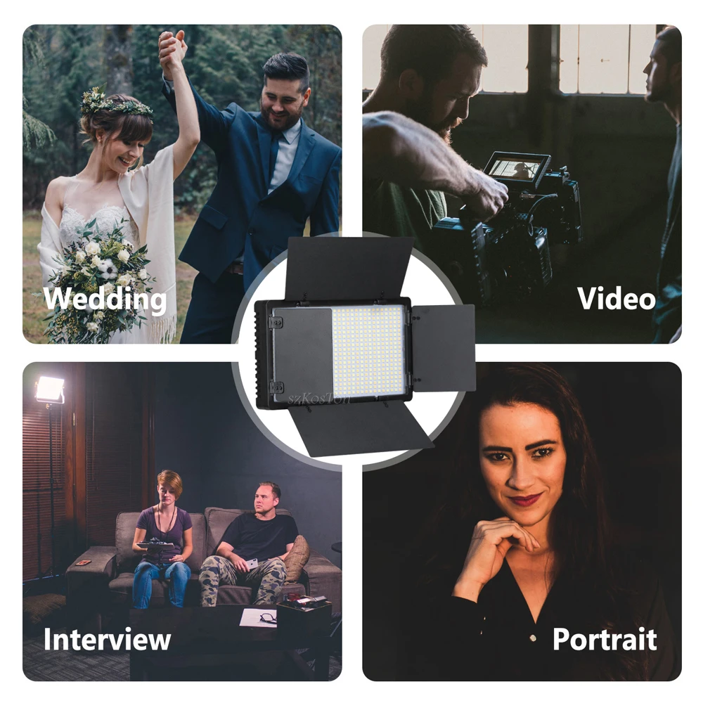 Luz LED para estudio fotográfico, iluminación de relleno para fotografía y vídeo, lámpara de Panel de grabación bicolor de 40W para juego de Youtube en vivo