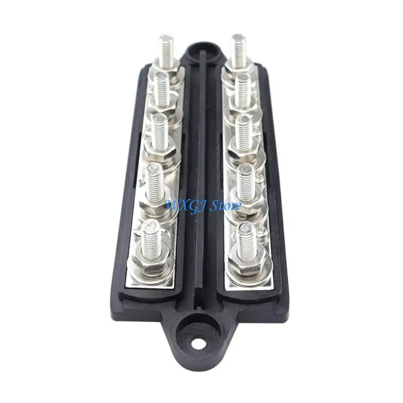 37JE Terminal Bus Bar Ground Power Distribution BusBar 5 Post for Car Marine 48V 300A