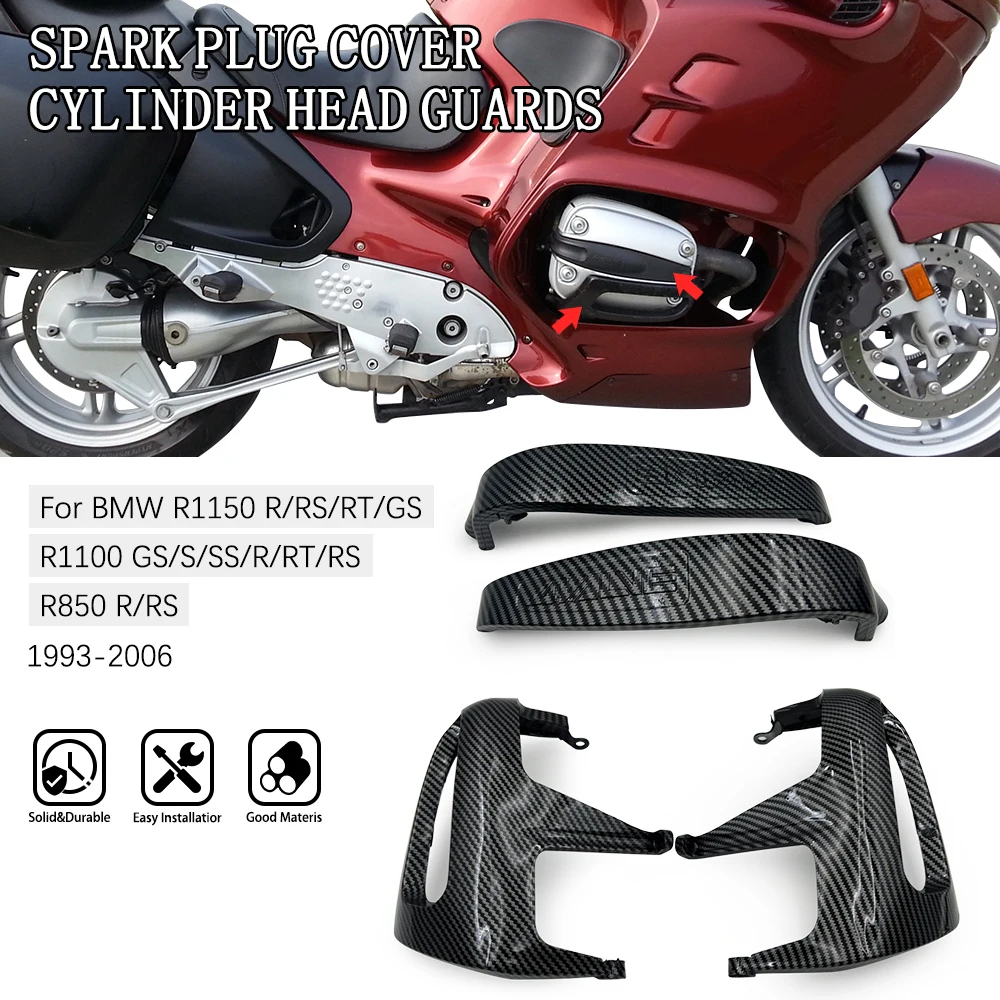 

Spark Ignition Cover Engine Protector Guard Carbon Fiber For BMW R850GS 1999 R1100RS R1150RT R1100RT 1996 R1100SS R1150R R1100S