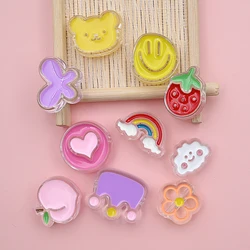 10pcs Mixed Large Hole Acrylic Beads Loose Spacer Beads For Jewelry Making Needlework Diy Kids Women Bracelet Necklace Accessory
