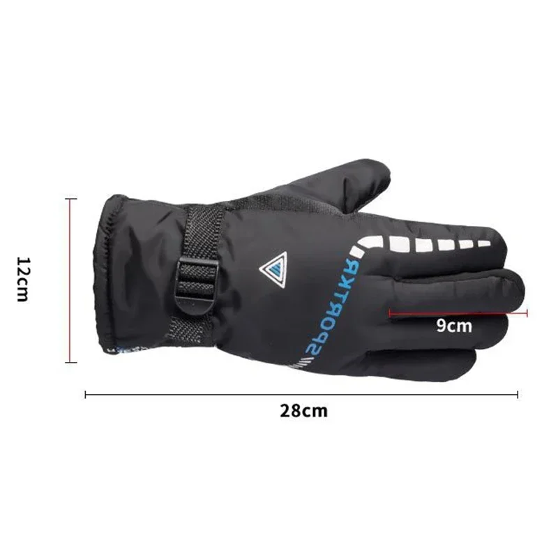 Outdoor Winter Warm Thermal Cycling Gloves Waterproof Anti-slip Sports Ski Cycling Motocycle Warm Gloves Unisex Moto Accessories