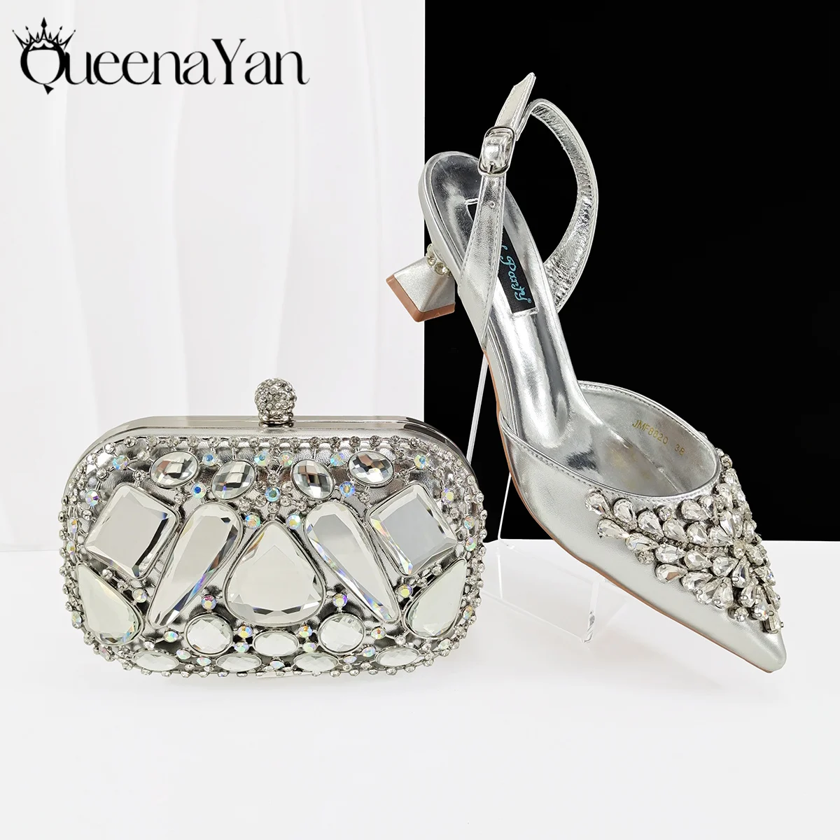 queena-yan-new-arrive-simple-exquisite-silver-color-heels-metallic-decoration-rhinestone-bag-fashion-party-shoes-and-bags
