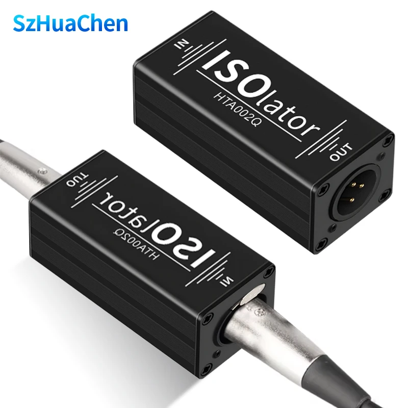 1Pcs Mono XLR Audio Isolator Mixer Noise Cancellation Audio Current Acoustic Filter Audio Noise Reducer