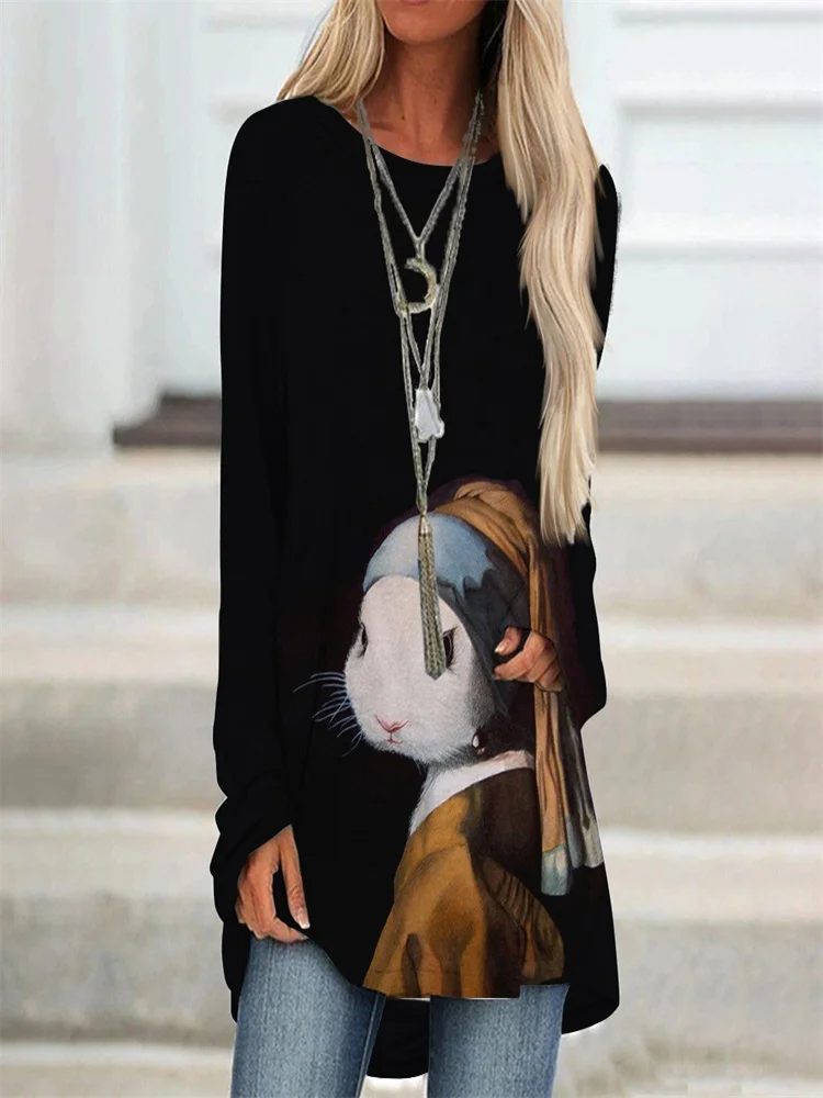 2024 Trendy Mode Lose 3D Gedruckt Frauen Sweatshirts Casual Warme Lange Ärmel Mode Oansatz Hoodies Weibliche Saison Kleidung