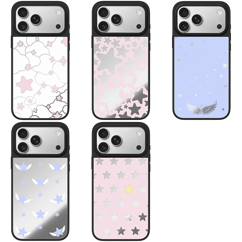 607101 Mirror Surface Magnetic Case: Compatible with IPhone 17 16 15 14 13 12 Pro Max 17 Air